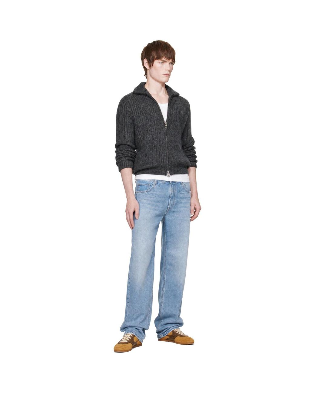 Moncler Black Zip Cardigan for men