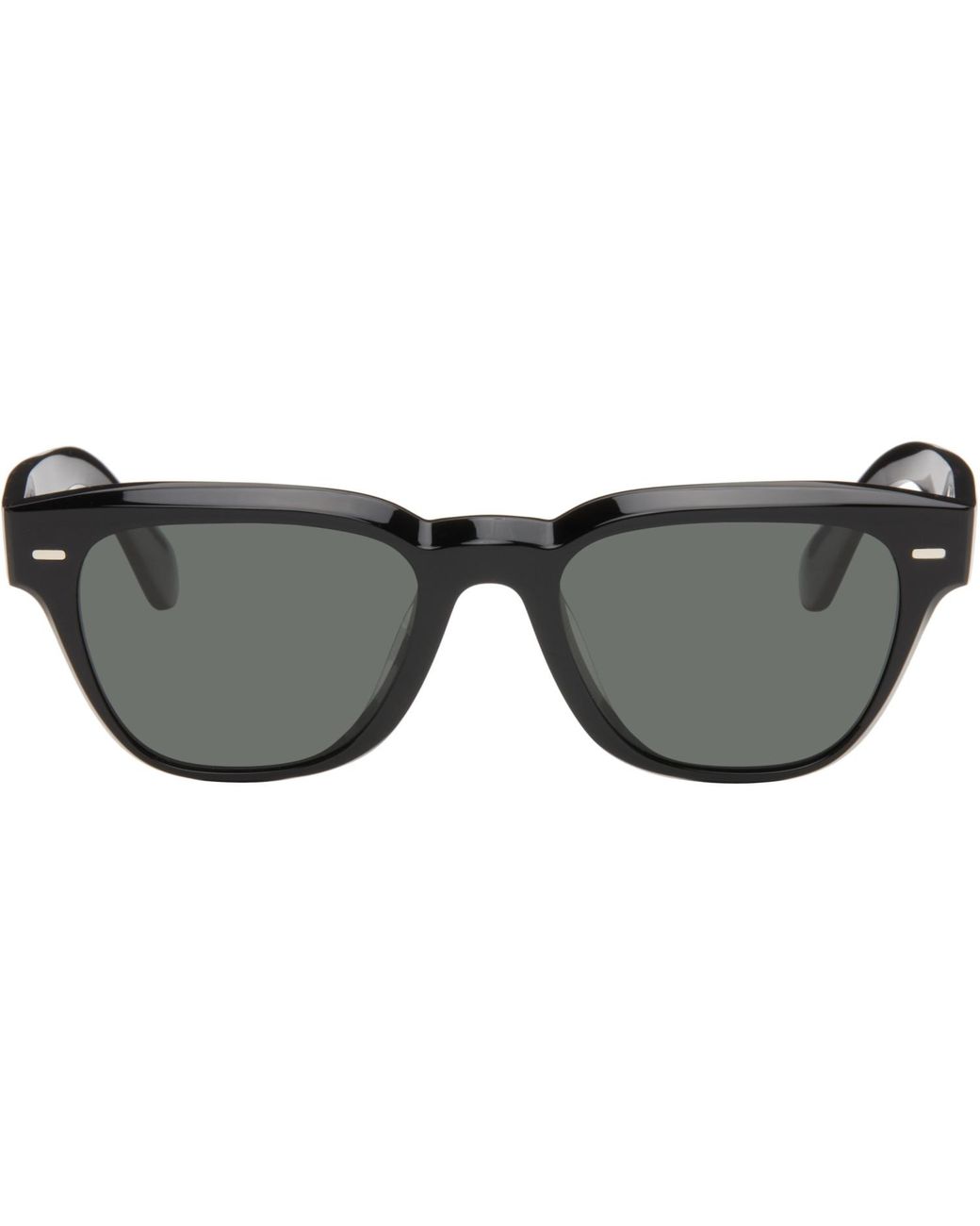 Oliver Peoples Black Rueny Sunglasses for men