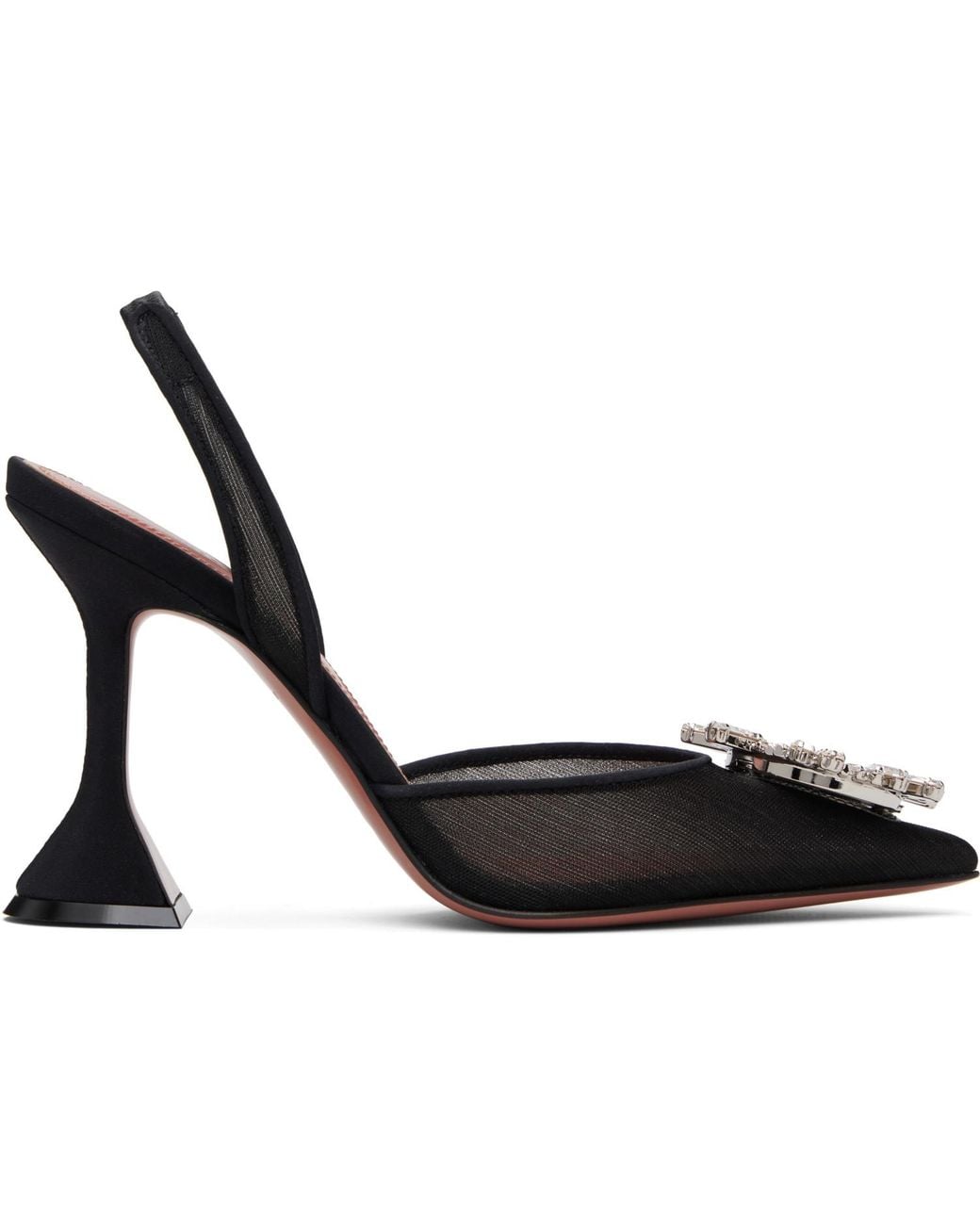 AMINA MUADDI Black Begum Sling 95 Heels