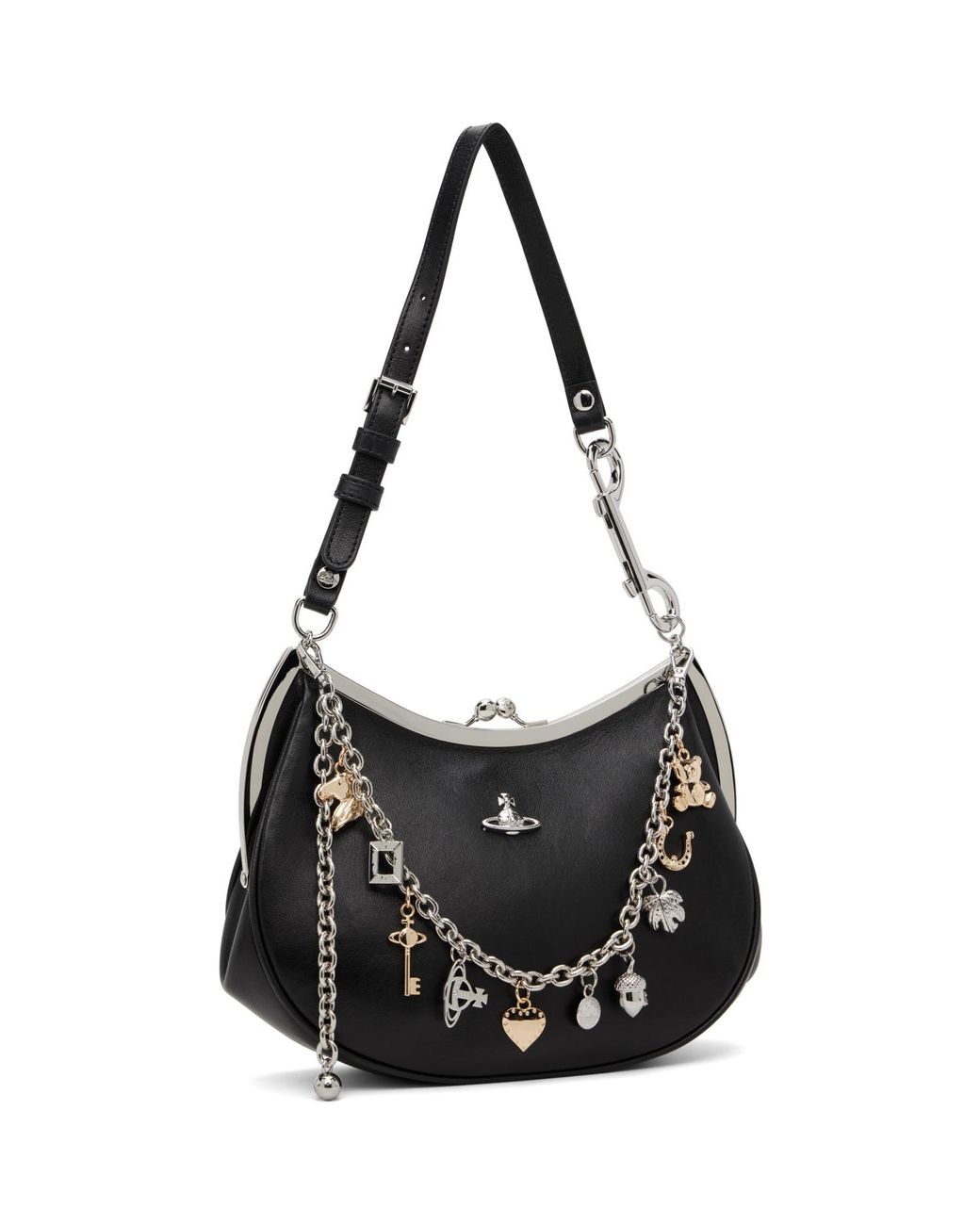 Vivienne Westwood Black Charm Frame Purse