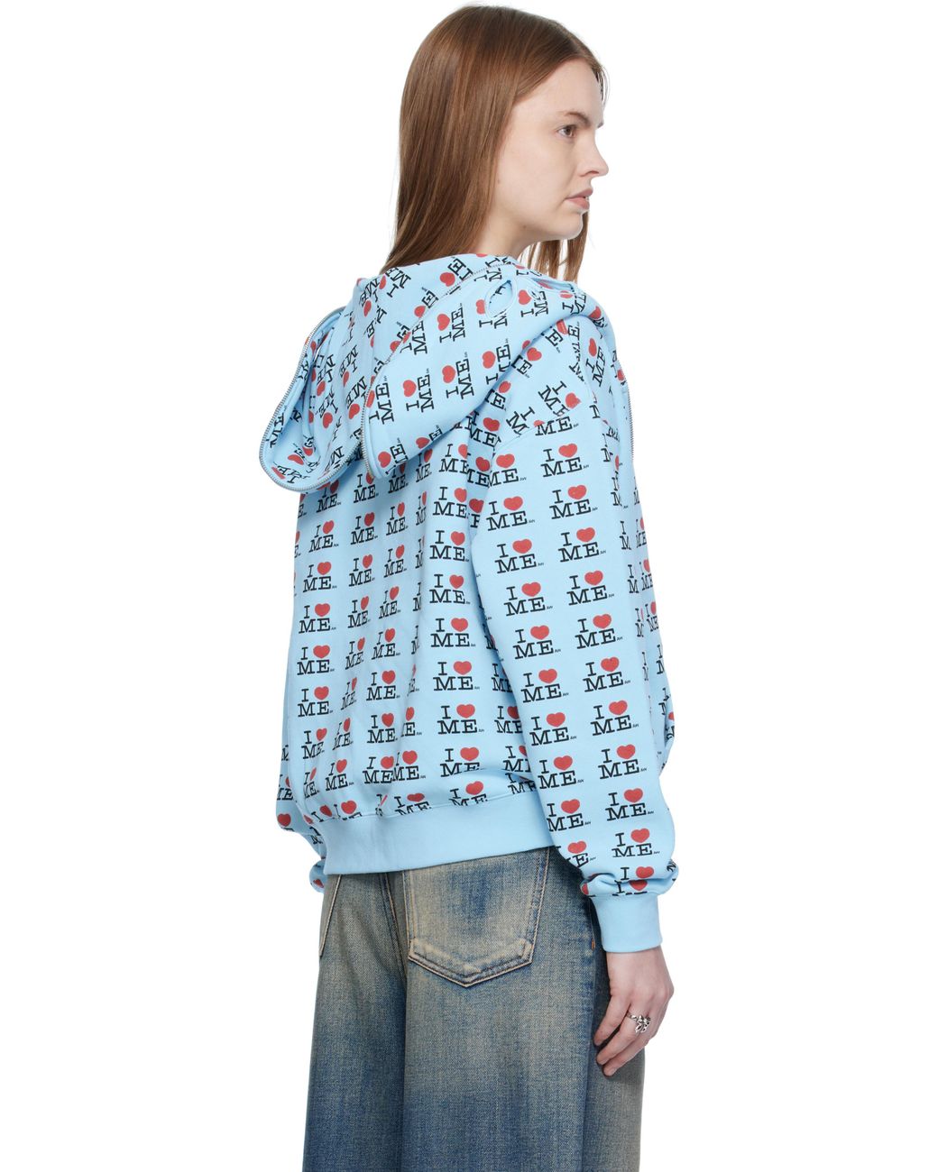 Ashley Williams Butterfly Hoodie in Blue | Lyst Canada