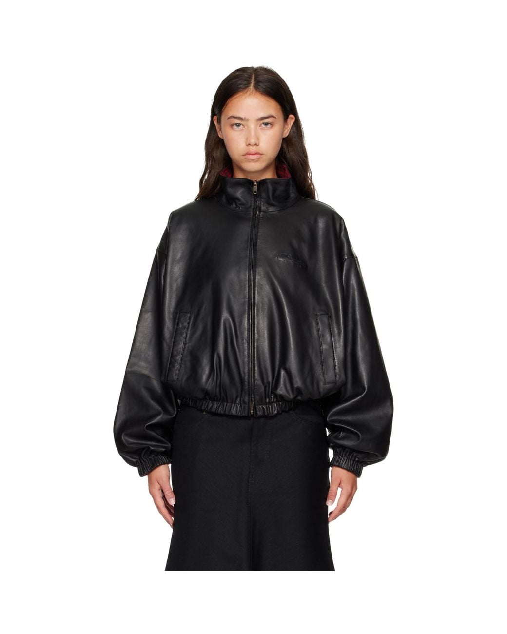 Balenciaga Black Tracksuit Reversible Lambskin Jacket