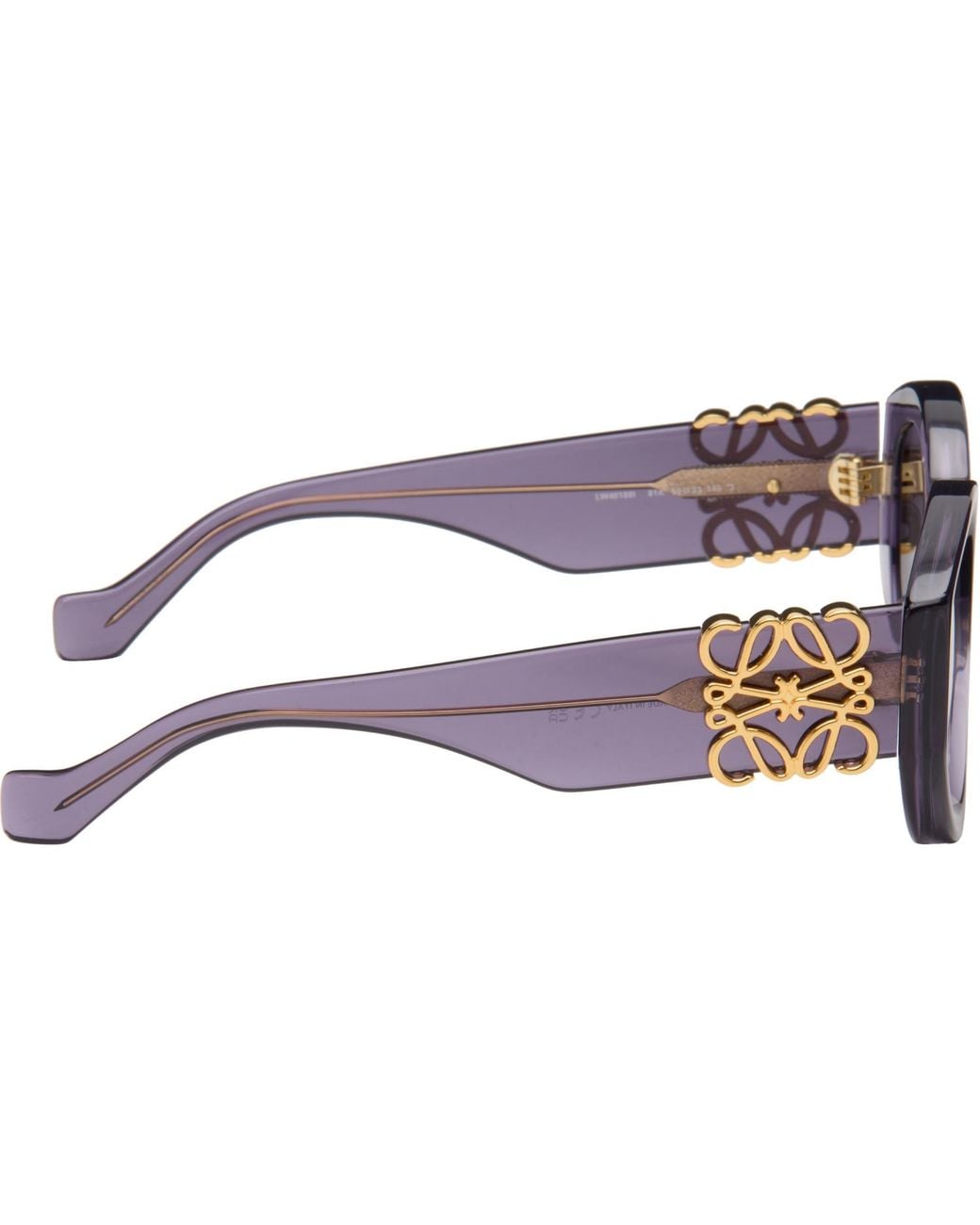 Loewe Gray Maxi Anagram Butterfly Sunglasses for men