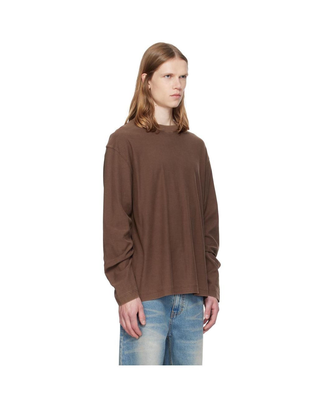 MMIC Brown Veil Longsleeve T-Shirt for men