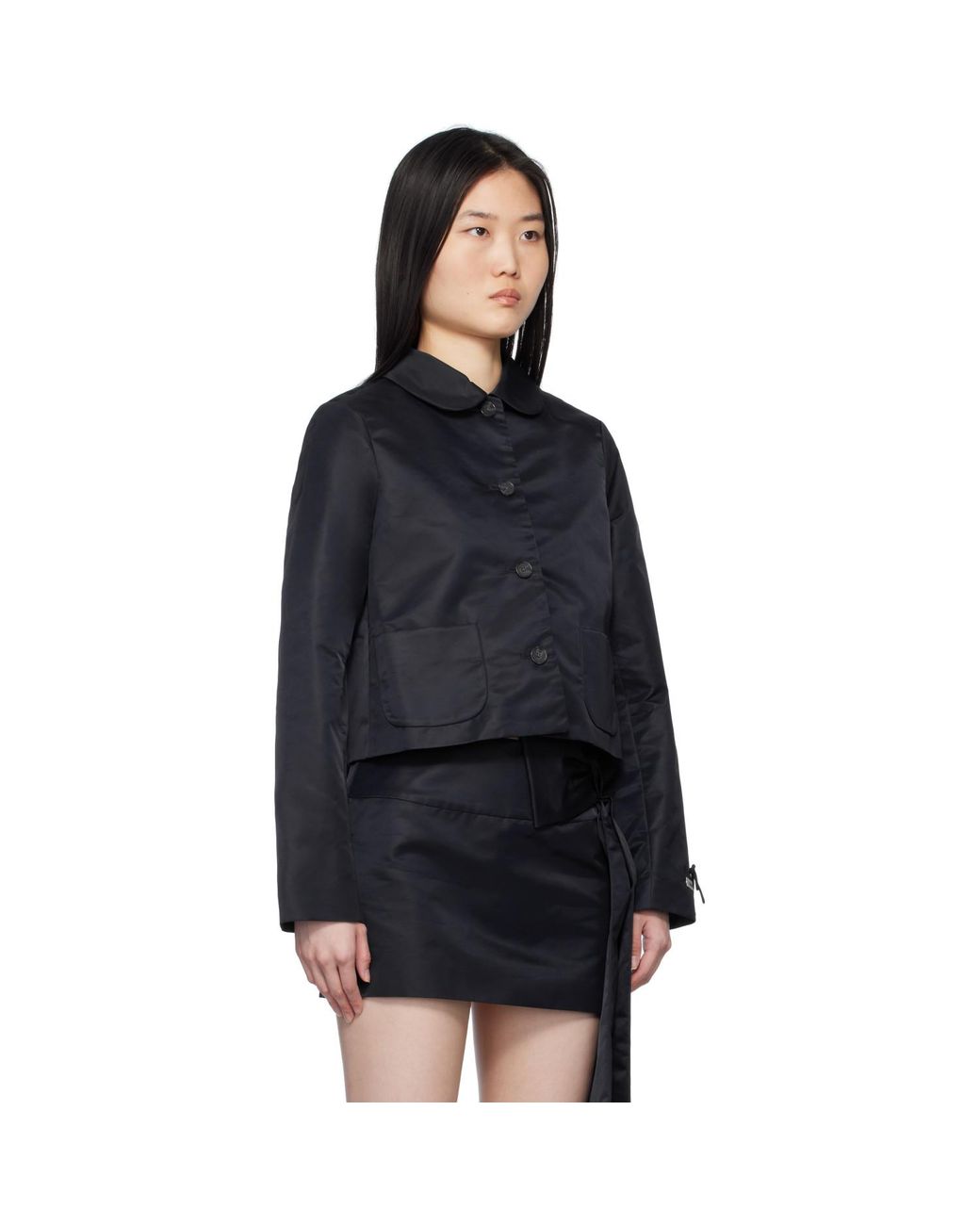 Sandy Liang Black Shelby Jacket