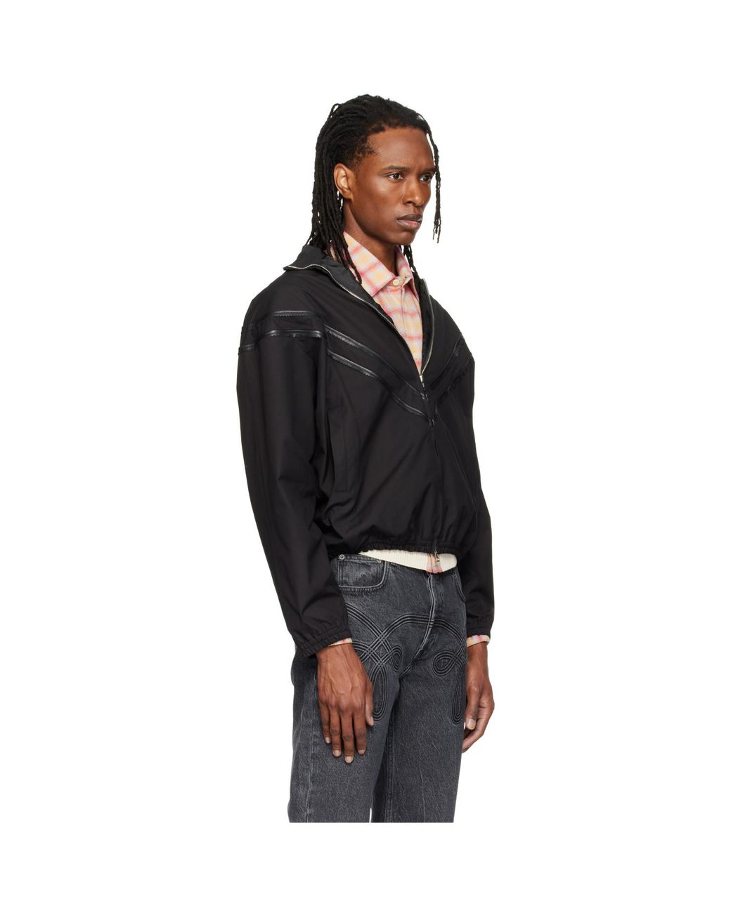STEFAN COOKE Black Pinking Corded Jacket for men