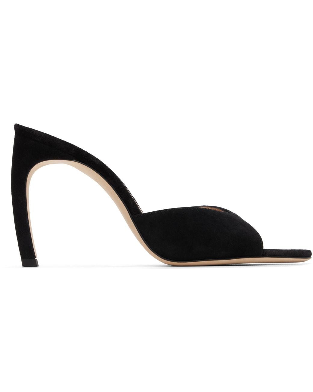 Victoria Beckham Black Harlow Open Toe 100 Heels