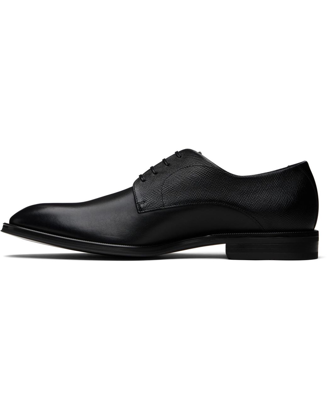 Boss Black Textured & Smooth Leather Derbys for men