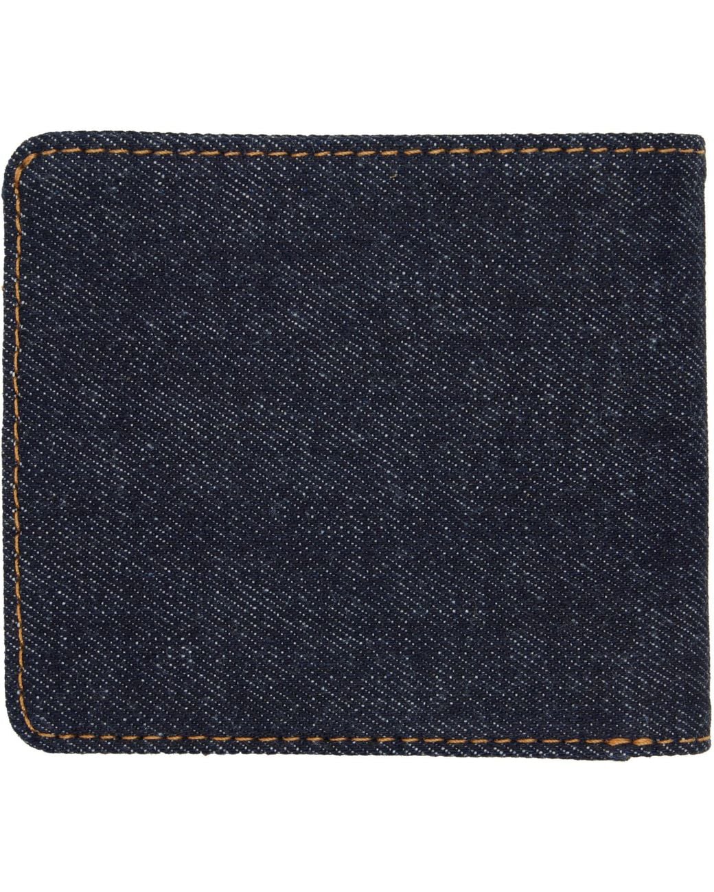 RRL Blue Denim Billfold Wallet for men
