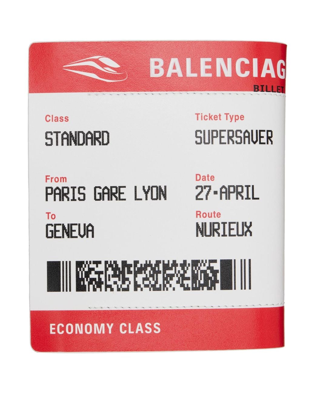 Balenciaga Red Passport Boarding Wallet for men