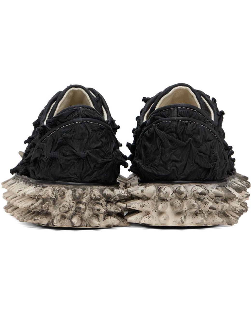 Doublet Porcupine Textured Faux-Leather Sneakers in Black | Lyst