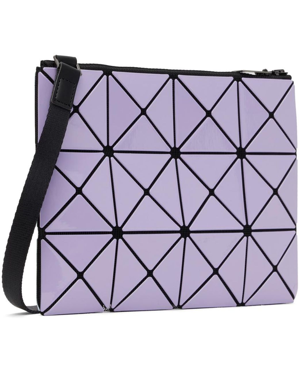 Bao Bao Issey Miyake Lucent Gloss Geometric Crossbody Bag - Purple