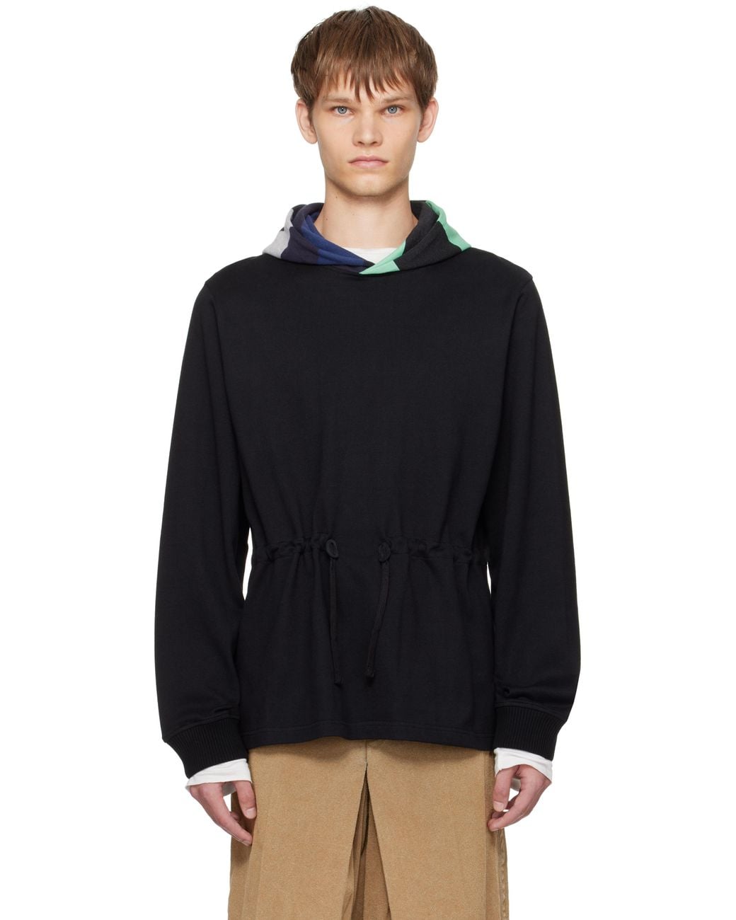 STEFAN COOKE Rugby Hoodie in Black for Men | Lyst UK