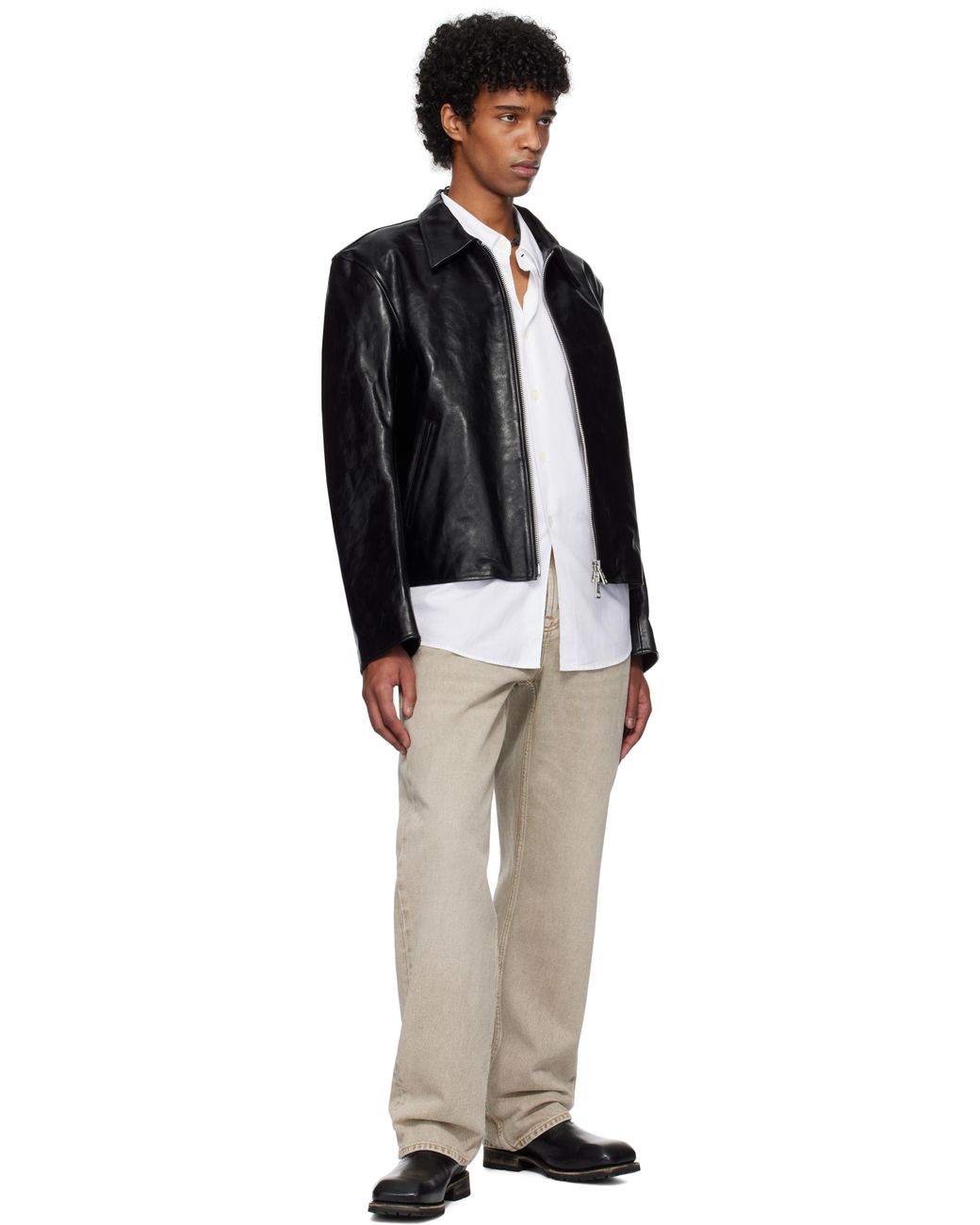 Our Legacy Mini Leather Jacket in Black for Men | Lyst