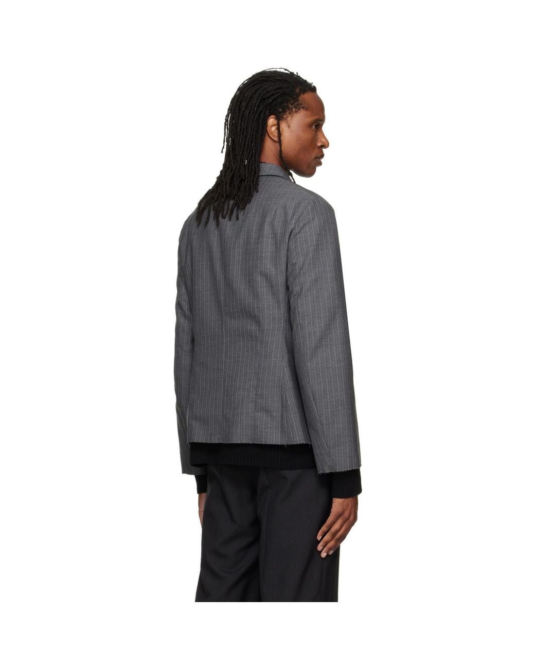 Jil Sander Gray Wool Blazer for men