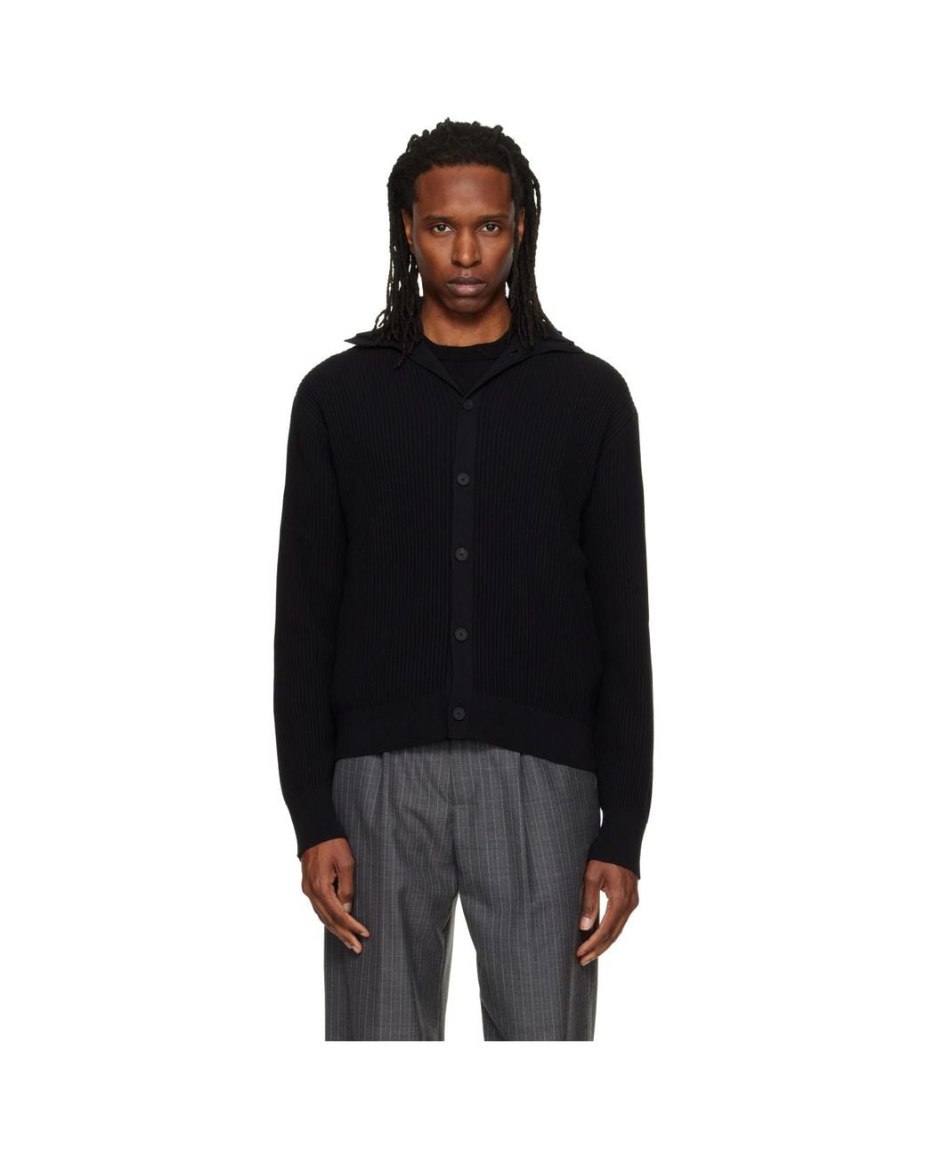 Studio Nicholson Black Oran Cardigan for men