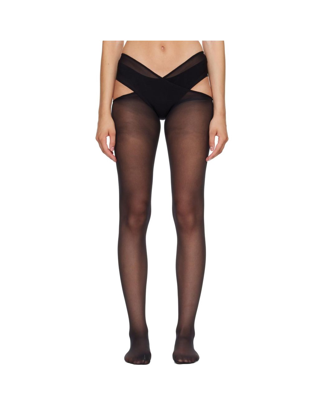 Wolford Blue Individual 12 Stay-Hip Tights