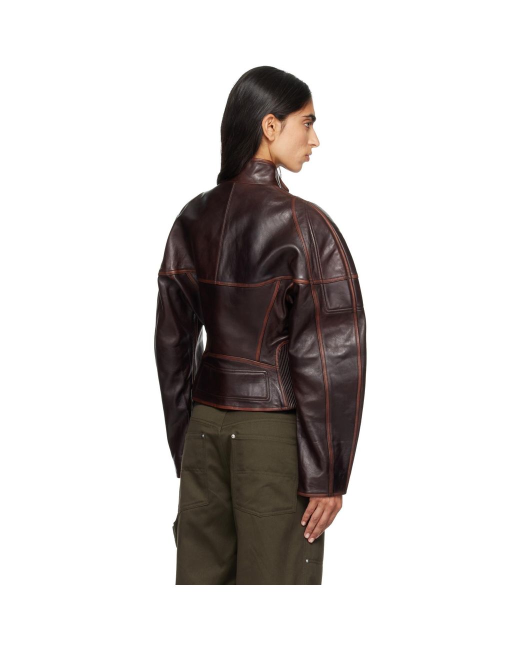 Helmut Lang Brown Saddle Leather Jacket