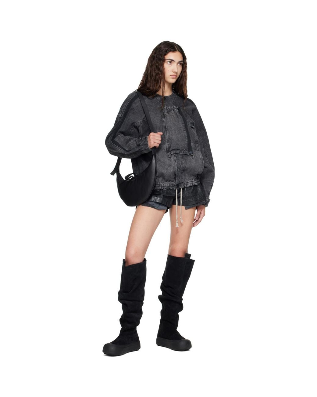 Yume Yume Black Ssense Exclusive Fisherman Tall Boots