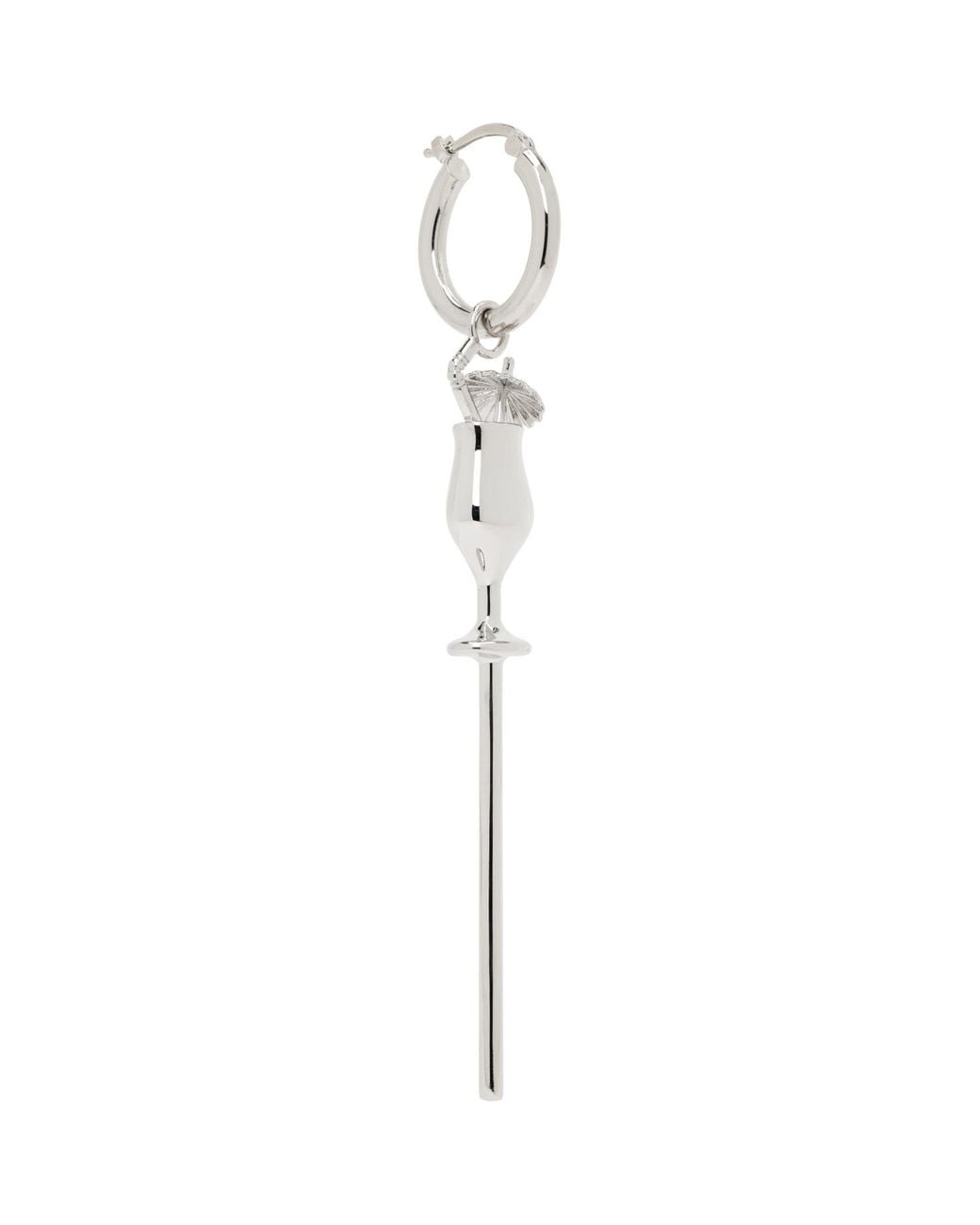 MM6 by Maison Margiela Black Cocktail Single Earring for men