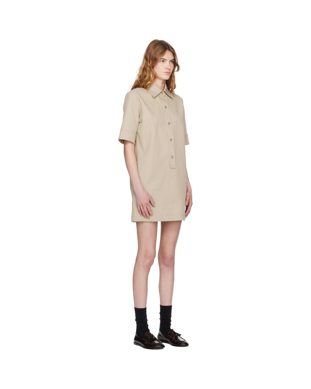 A.P.C. Black Poly Mini Dress