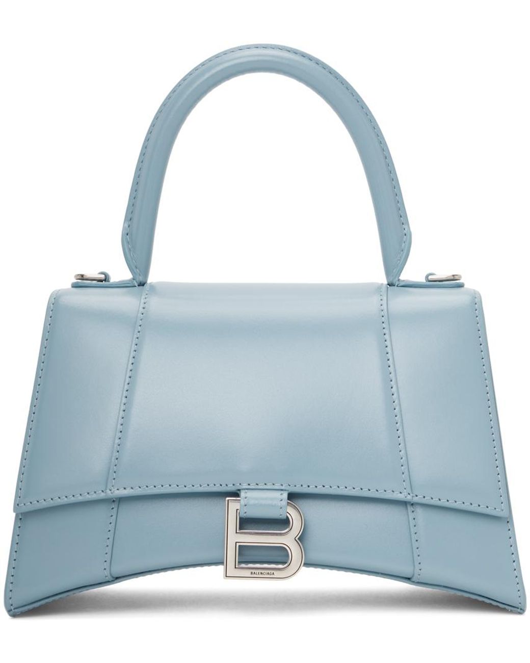 Balenciaga Blue Small Hourglass Bag Lyst