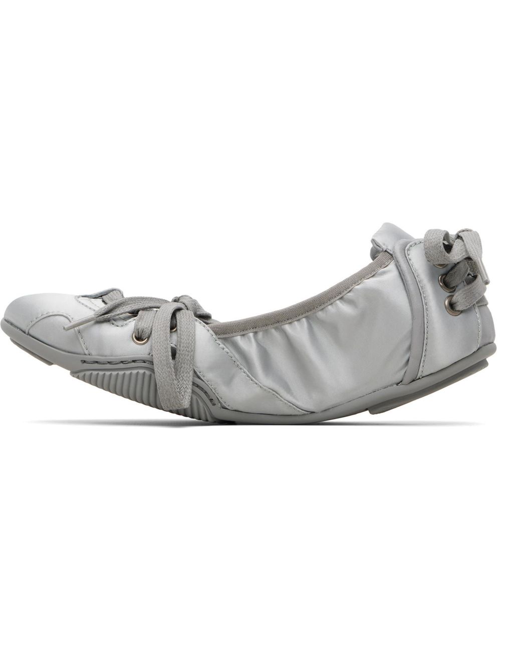Acne Black Lace-Up Satin Sneakers