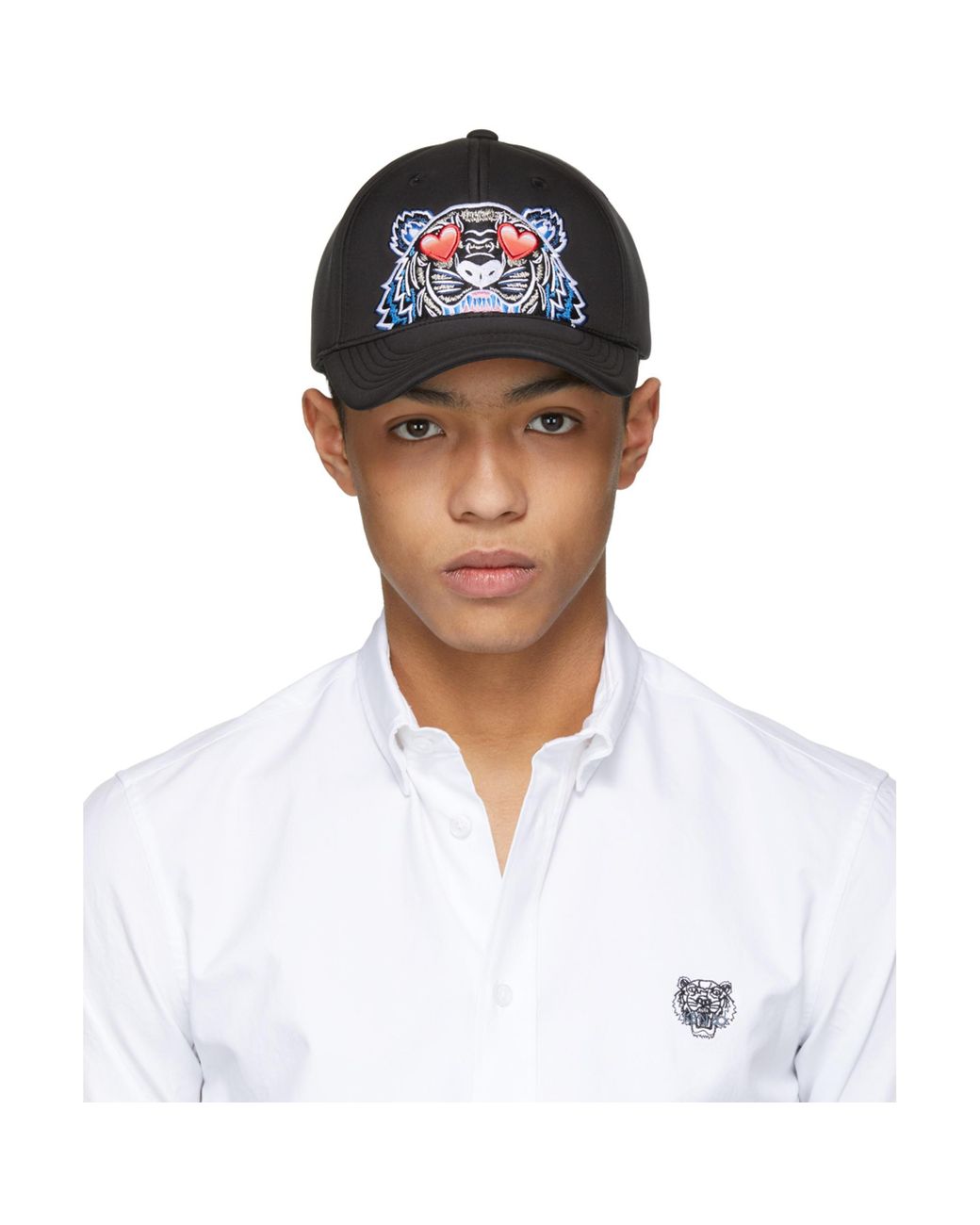 KENZO Black Tiger Cap for Men | Lyst 