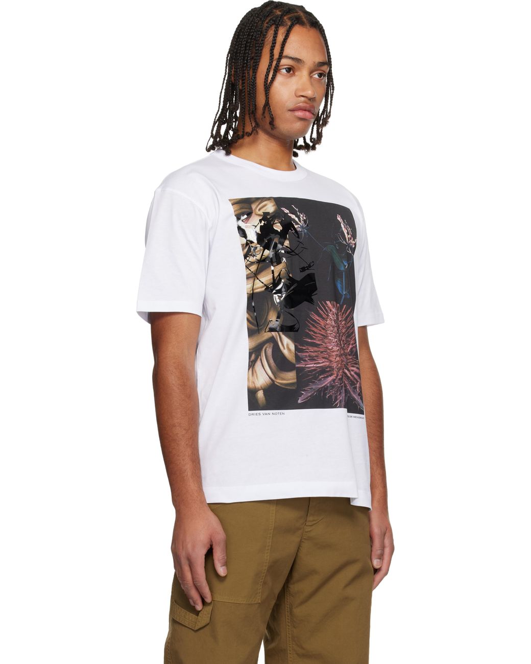 Dries Van Noten Multicolor Printed T-Shirt for men