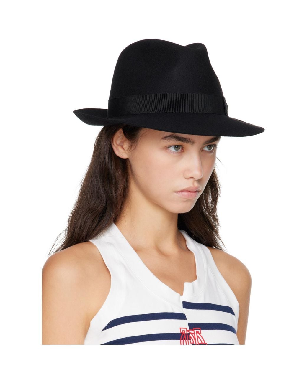 Jean Paul Gaultier Black Borsalino Hat
