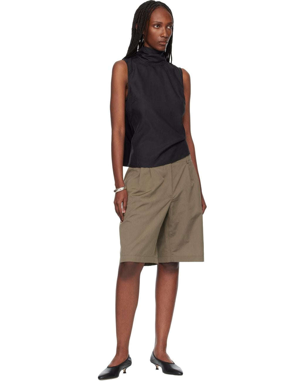 Our Legacy Natural Khaki Ponte Shorts