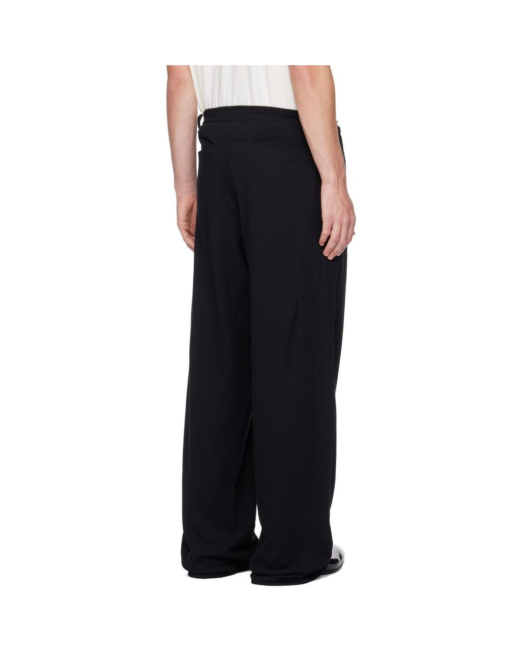 Kiko Kostadinov Black Oscar Wide Trousers for men
