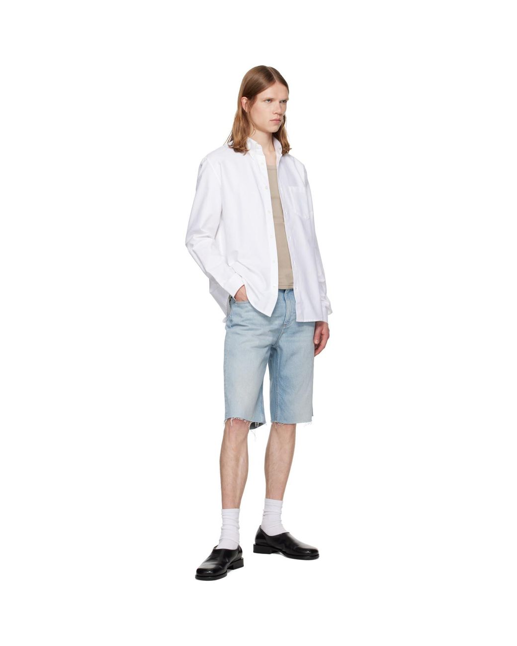 A.P.C. White New Greg Shirt for men