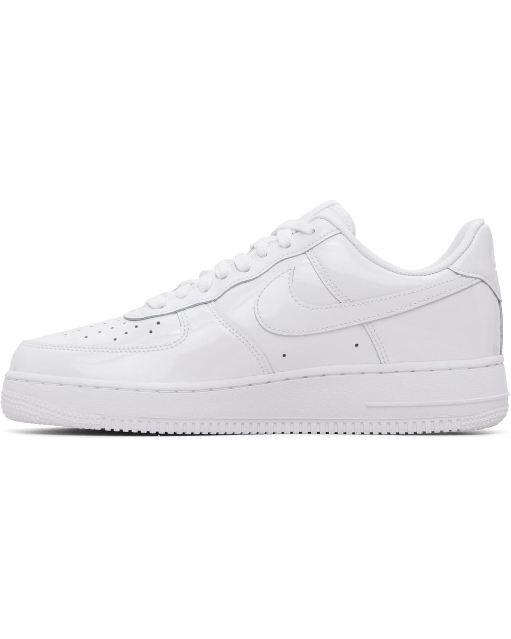 Nike White Air Force 1 '07 Patent Leather Sneakers for men