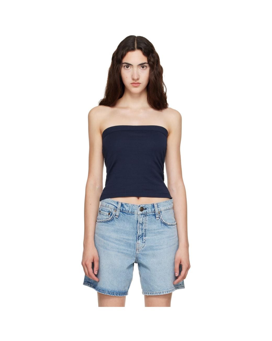 Flore Flore Blue Bes Bandeau Tank Top
