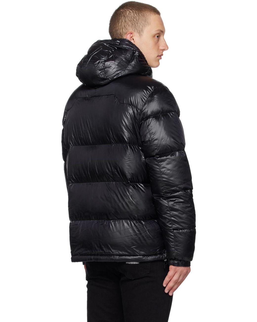 Tommy hilfiger convertible high shine puffer best sale