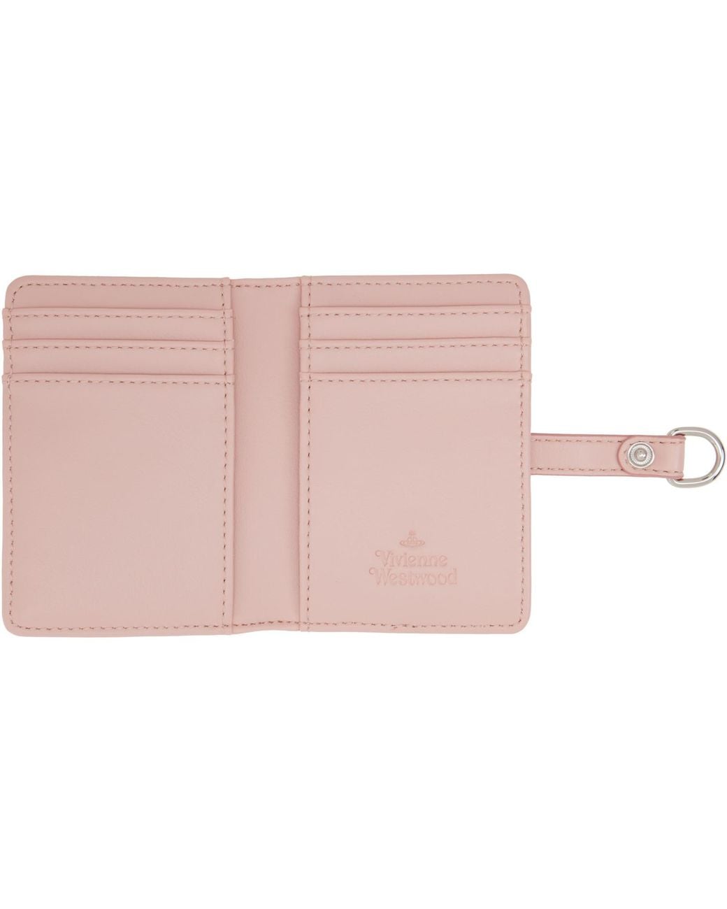 Vivienne Westwood Pink Vertical Flap Card Holder