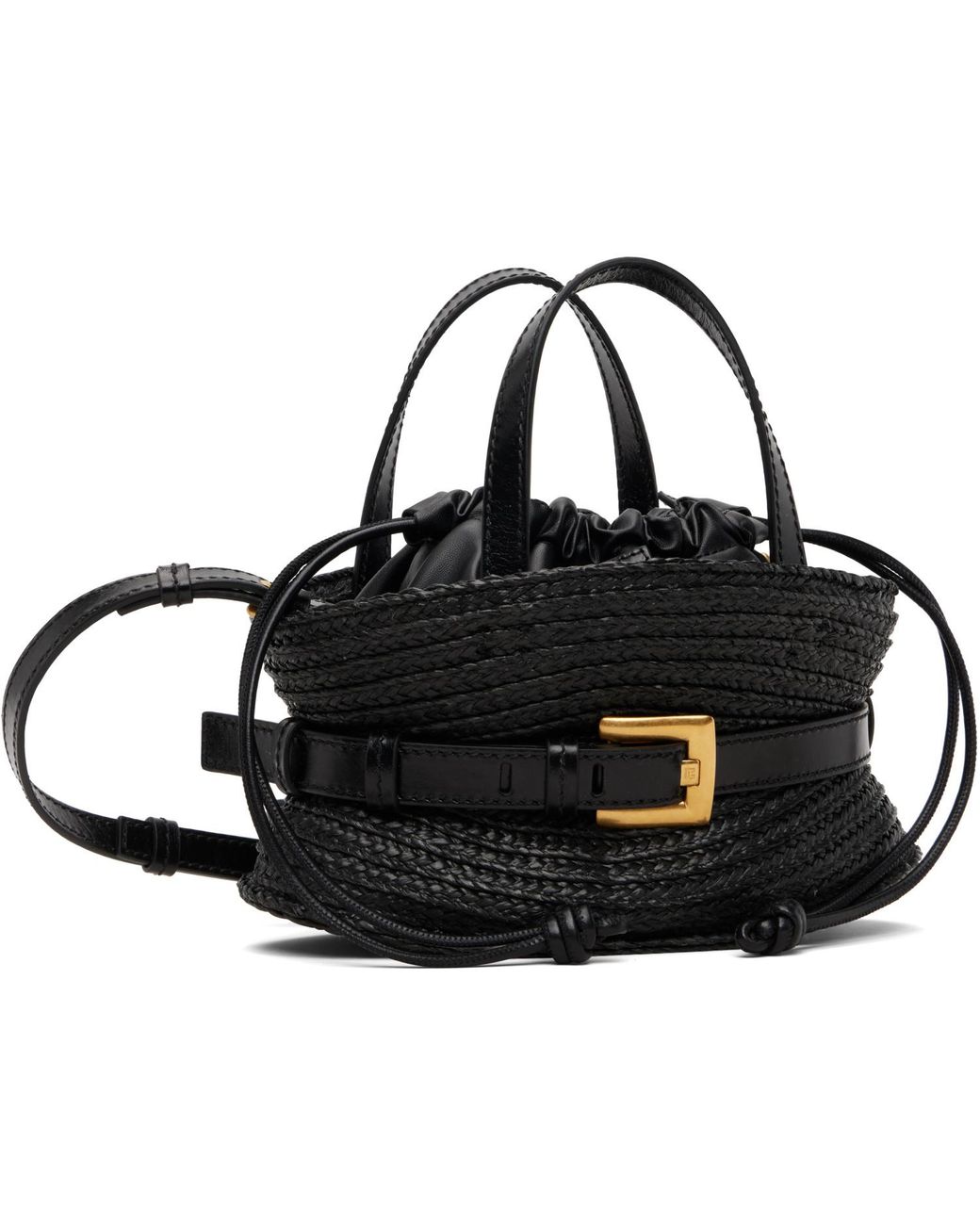 Balmain Black Mini Shuffle Bag