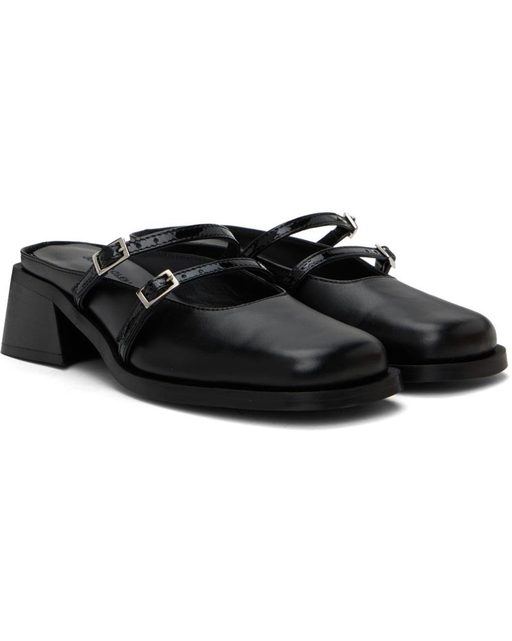 Justine Clenquet Andie Mules in Black | Lyst