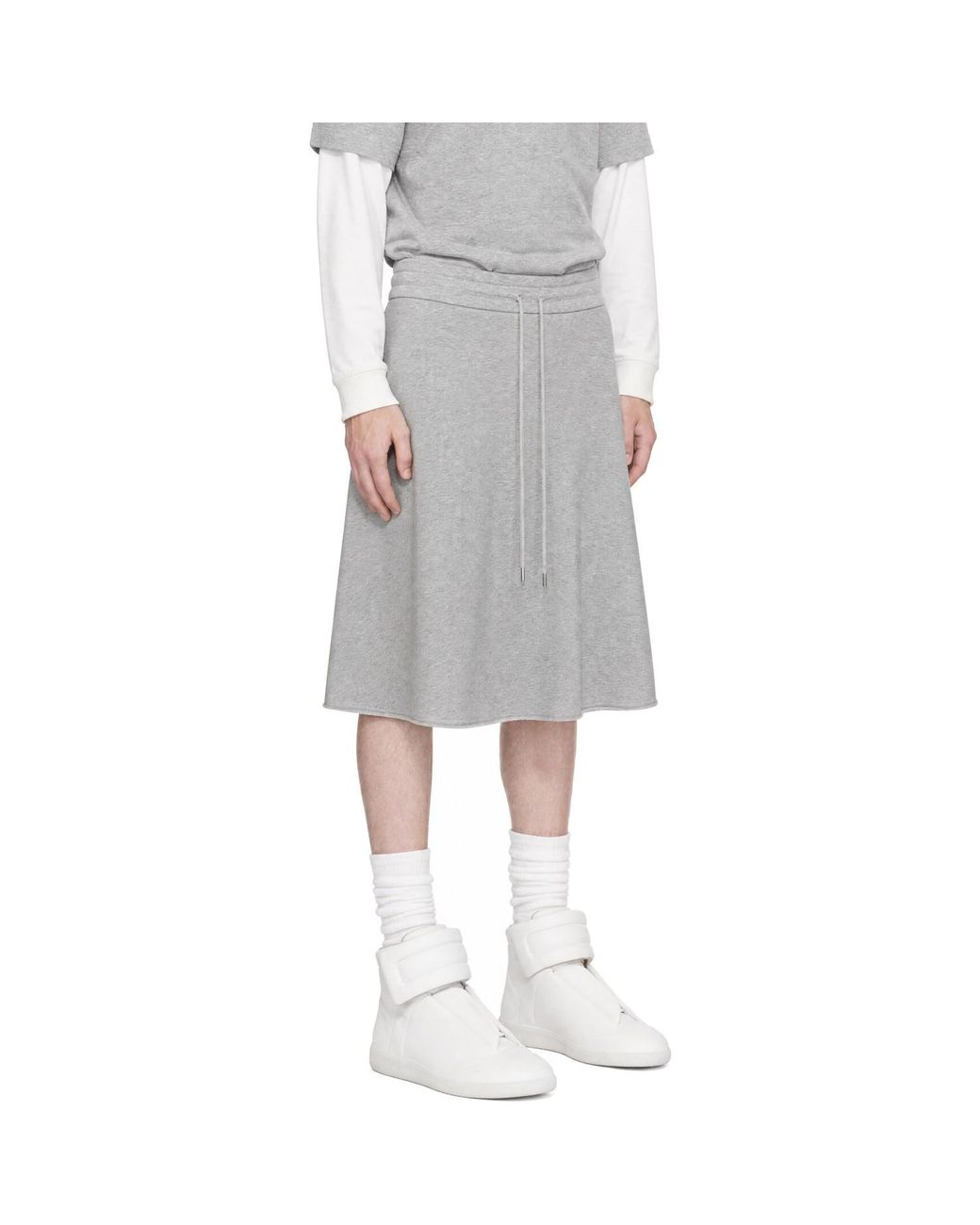 AVAVAV Gray Felpa Skort for men