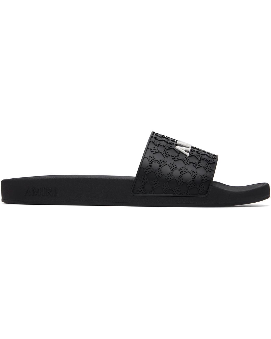 Amiri Black Ma Quad Pool Slides for men