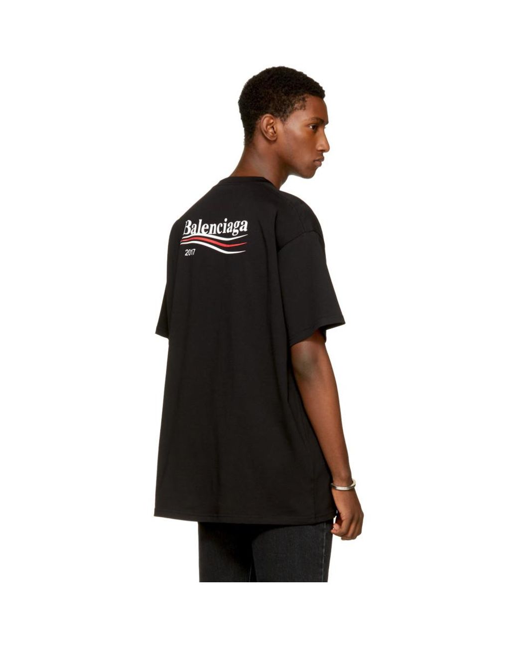 Balenciaga Black Campaign T-shirt for Men | Lyst