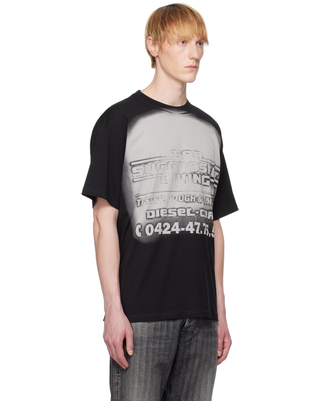 DIESEL T-Boxt-R15 T-Shirt in Black for Men | Lyst