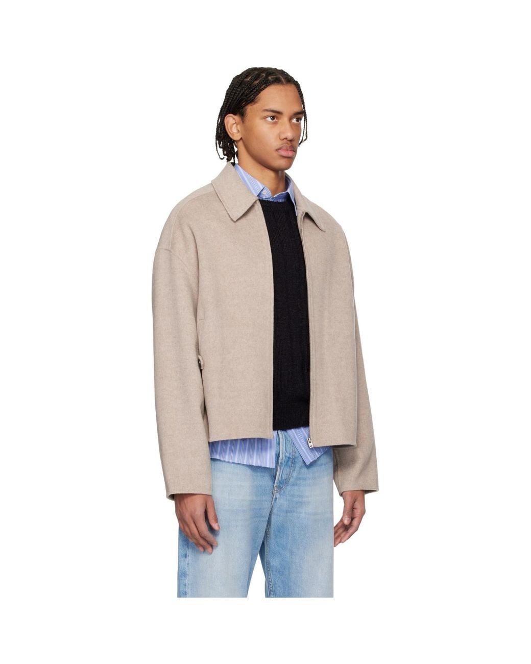 Acne Black Cashmere Jacket for men