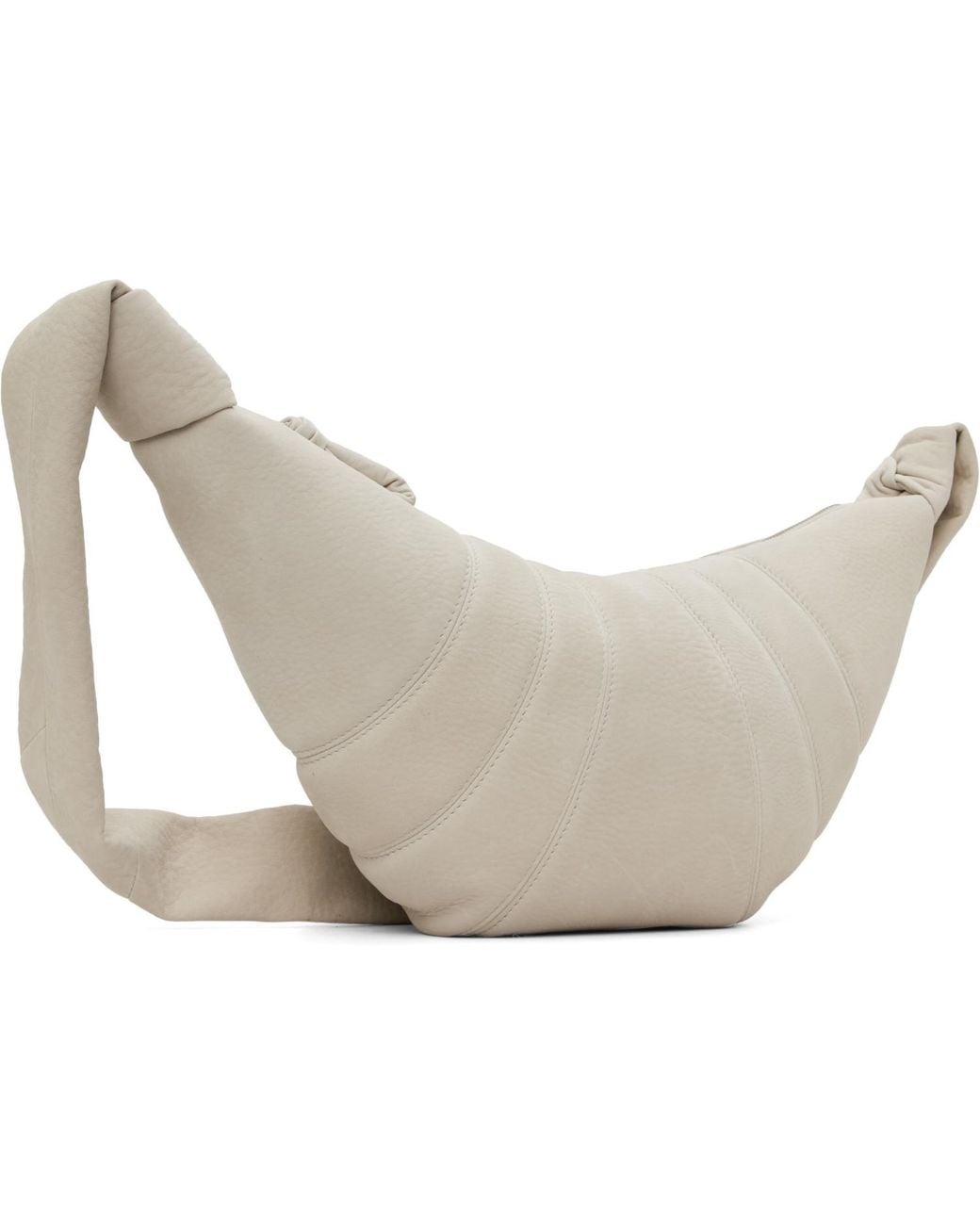 Lemaire White Off- Medium Croissant Bag for men