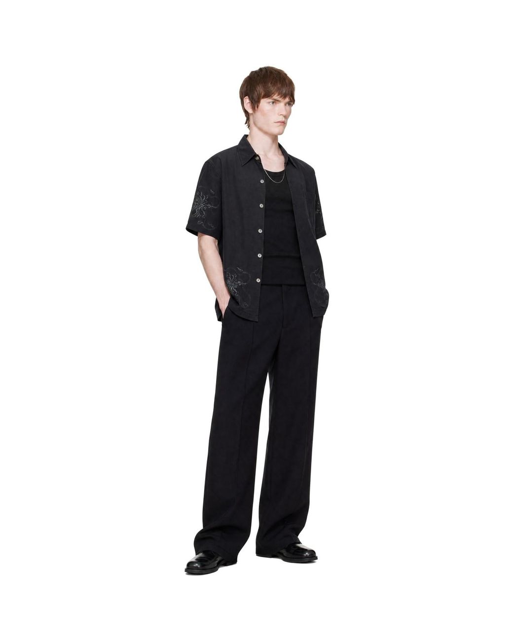 Our Legacy Black Every Shirt Shortsleeve Shirt for men