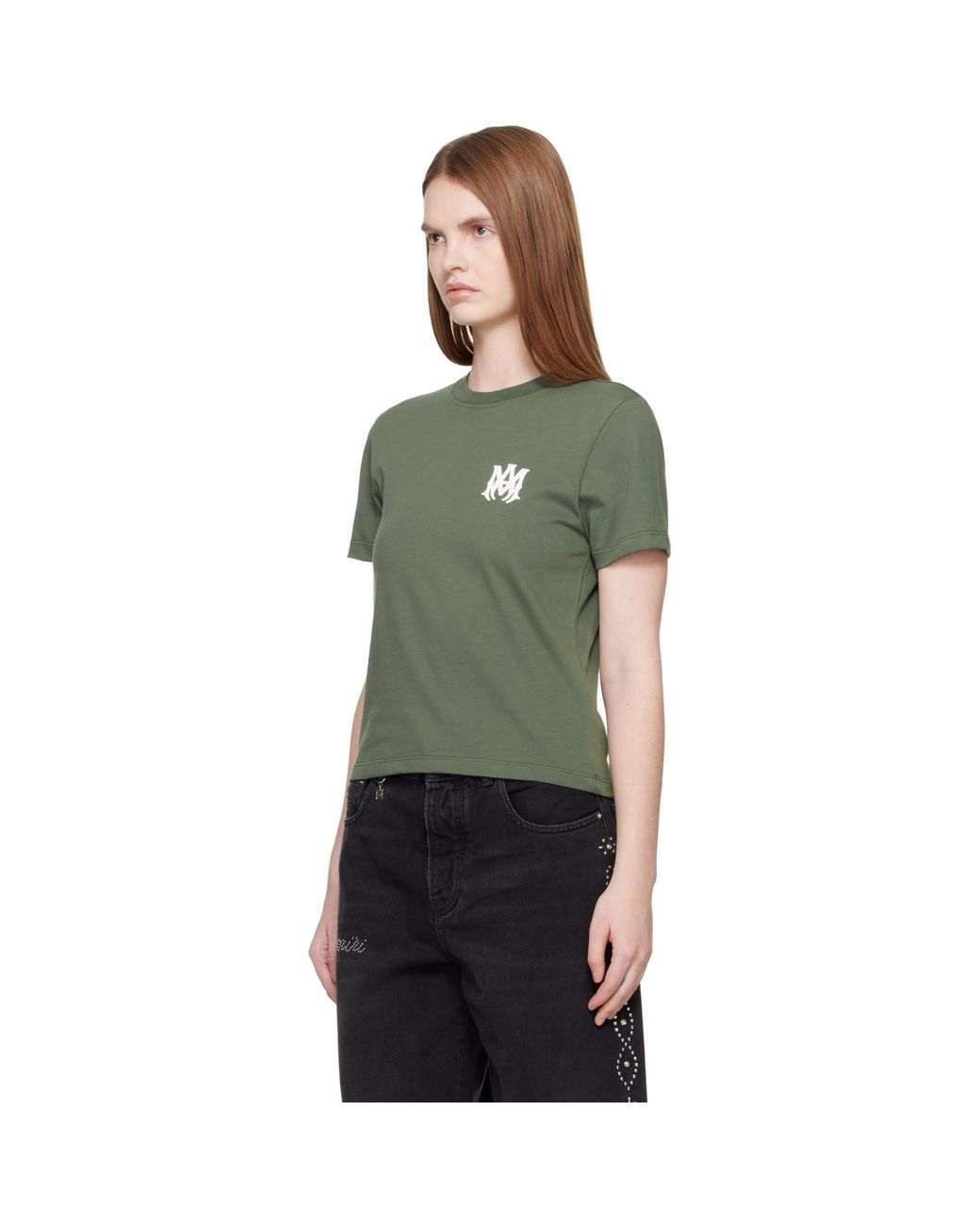 Amiri Green Ma Core Logo T-Shirt
