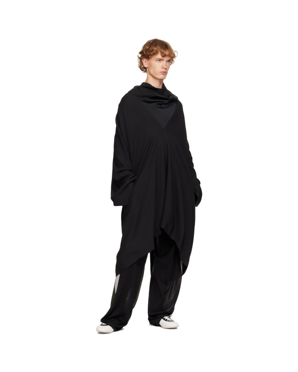 Kiko Kostadinov Black Moder Tunic Coat for men