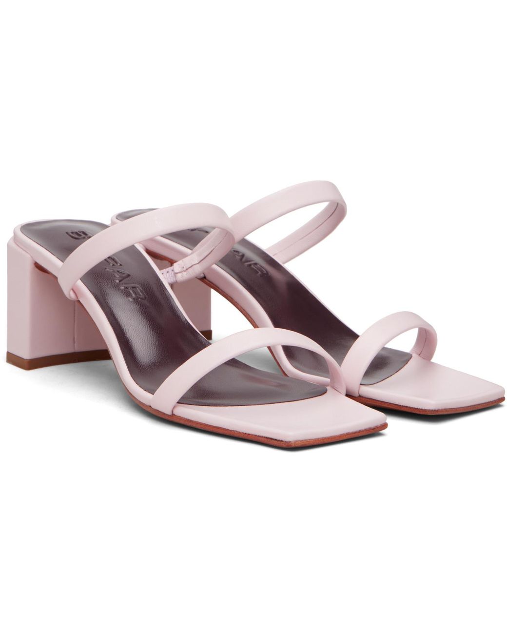 By Far Black Tanya Heeled Sandals