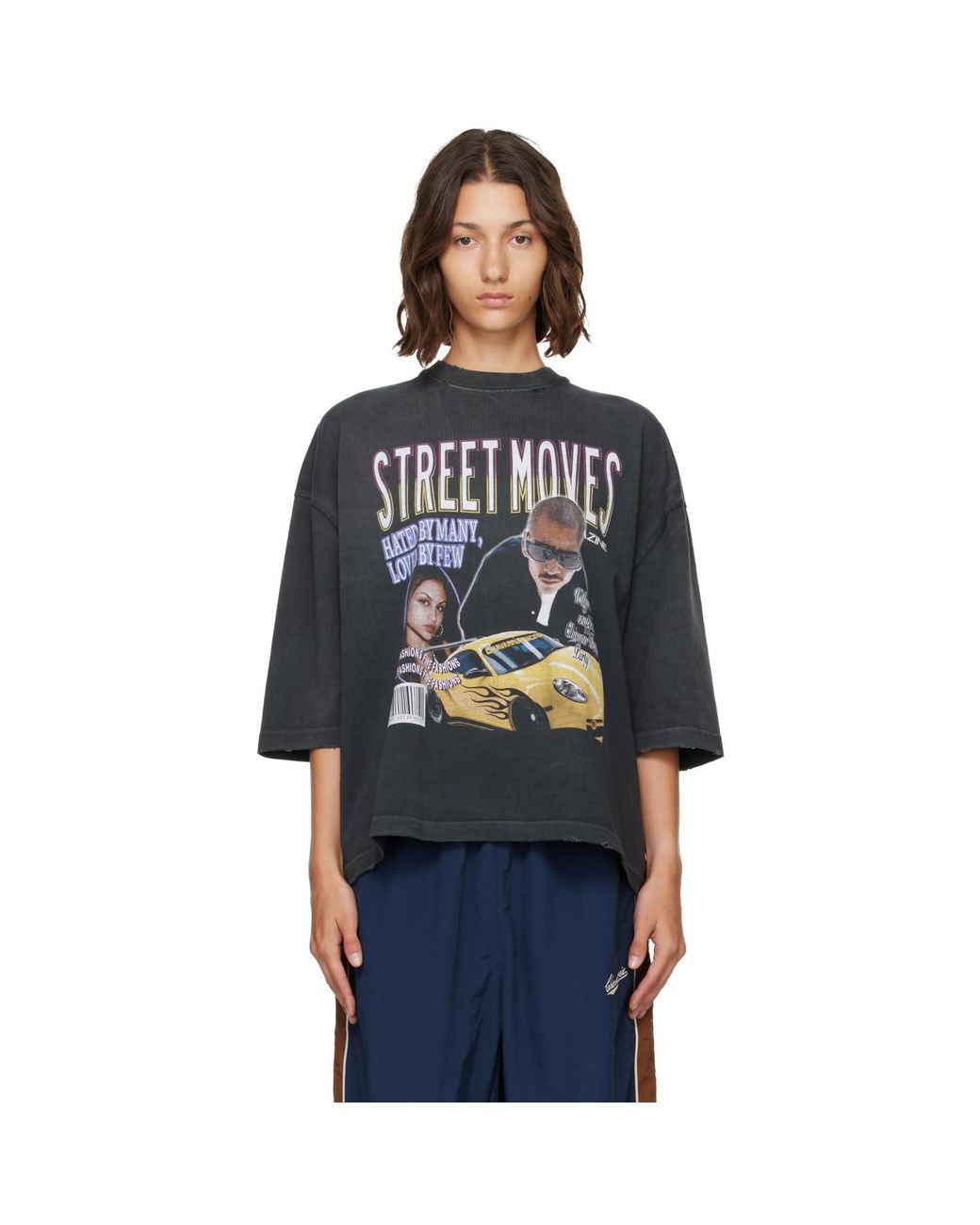 Willy Chavarria Blue 'Street Moves' Buffalo T-Shirt